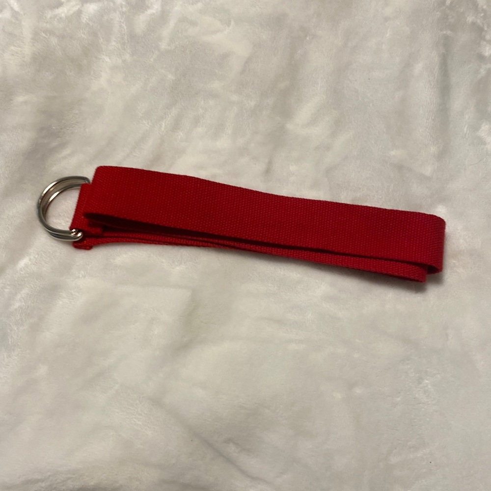 Red canvas belt